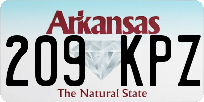 AR license plate 209KPZ