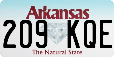 AR license plate 209KQE