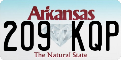 AR license plate 209KQP