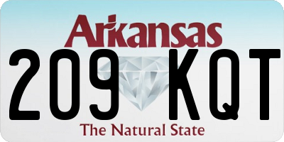 AR license plate 209KQT