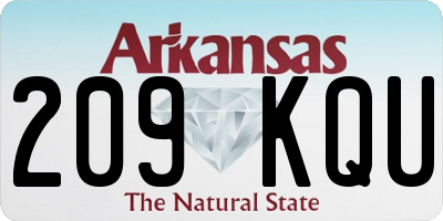 AR license plate 209KQU