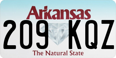 AR license plate 209KQZ