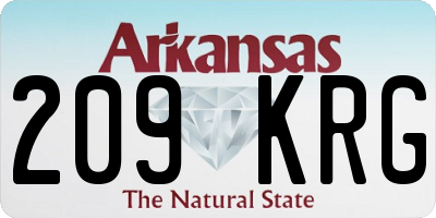 AR license plate 209KRG
