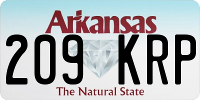 AR license plate 209KRP