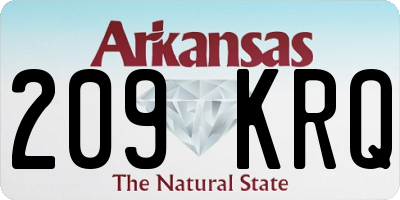 AR license plate 209KRQ