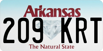 AR license plate 209KRT