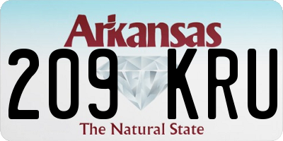 AR license plate 209KRU