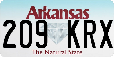 AR license plate 209KRX
