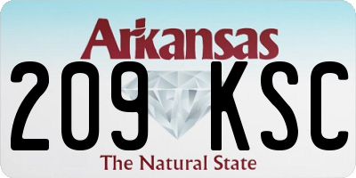AR license plate 209KSC