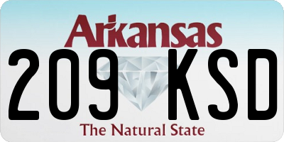 AR license plate 209KSD