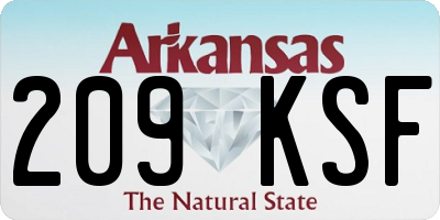 AR license plate 209KSF