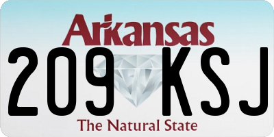 AR license plate 209KSJ