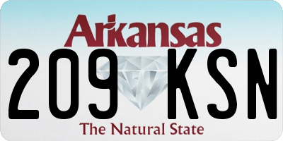 AR license plate 209KSN
