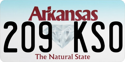 AR license plate 209KSO