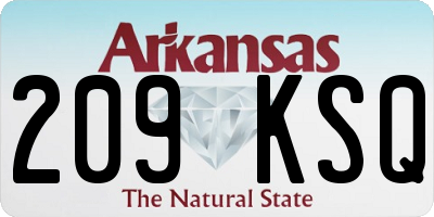AR license plate 209KSQ