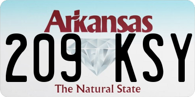 AR license plate 209KSY