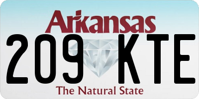 AR license plate 209KTE