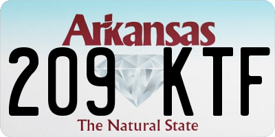 AR license plate 209KTF