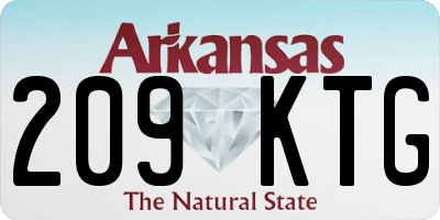 AR license plate 209KTG