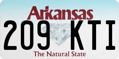 AR license plate 209KTI