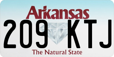 AR license plate 209KTJ