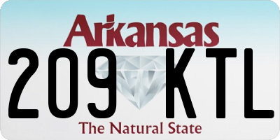 AR license plate 209KTL