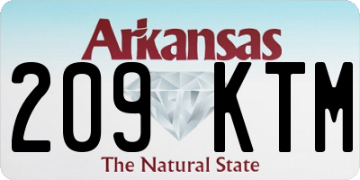 AR license plate 209KTM