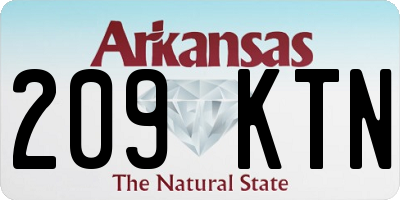AR license plate 209KTN