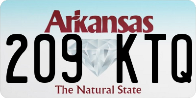 AR license plate 209KTQ