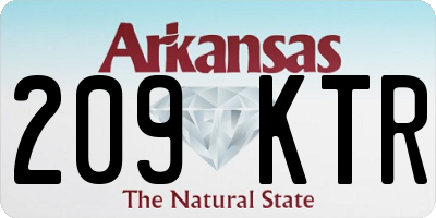 AR license plate 209KTR