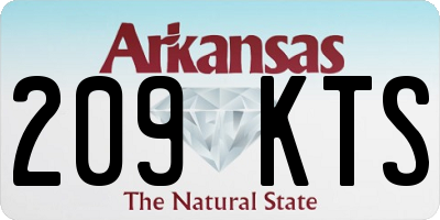 AR license plate 209KTS