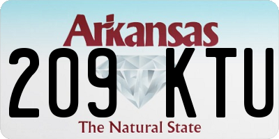 AR license plate 209KTU