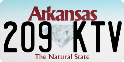 AR license plate 209KTV