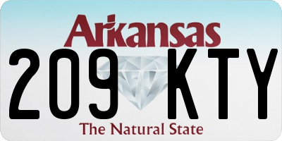 AR license plate 209KTY