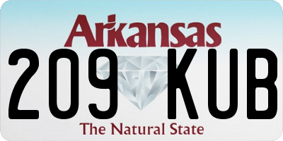 AR license plate 209KUB