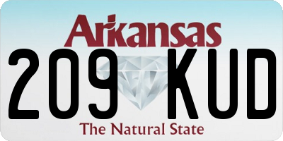 AR license plate 209KUD