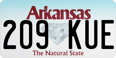 AR license plate 209KUE