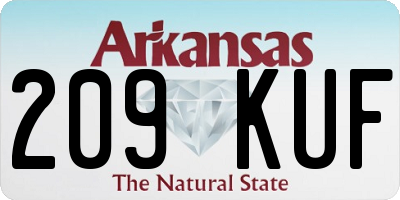 AR license plate 209KUF