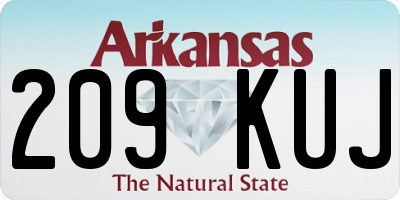 AR license plate 209KUJ