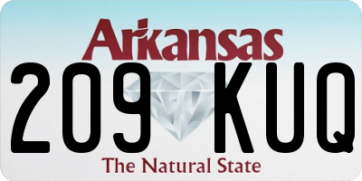 AR license plate 209KUQ