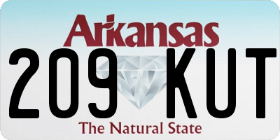 AR license plate 209KUT