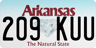 AR license plate 209KUU