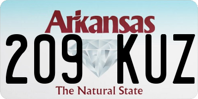 AR license plate 209KUZ