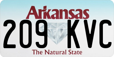 AR license plate 209KVC