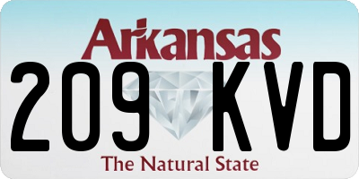 AR license plate 209KVD