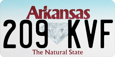 AR license plate 209KVF