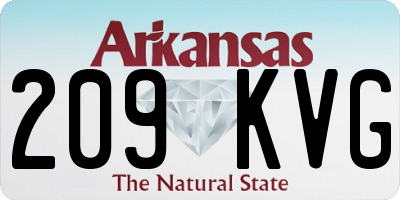 AR license plate 209KVG