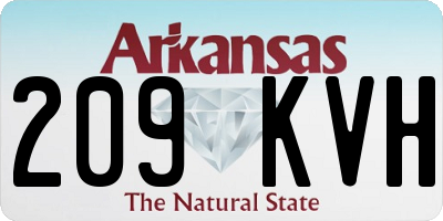 AR license plate 209KVH