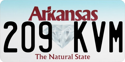 AR license plate 209KVM