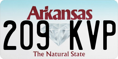 AR license plate 209KVP